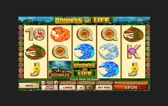 Goddess Of Life Slot Symbols